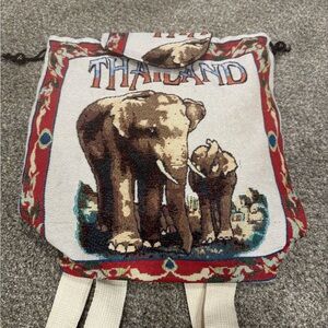 Embroidered Bohemian Elephant Tapestry Backpack